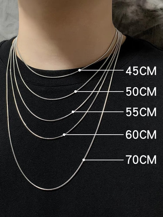 Titanium steel chains for diy necklace