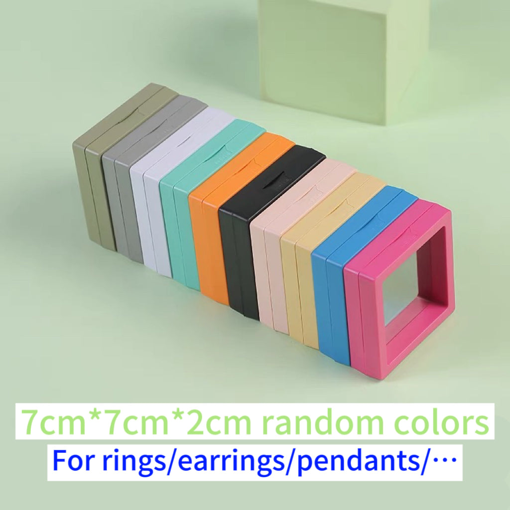 Crystal jewelry display PE box multicolor