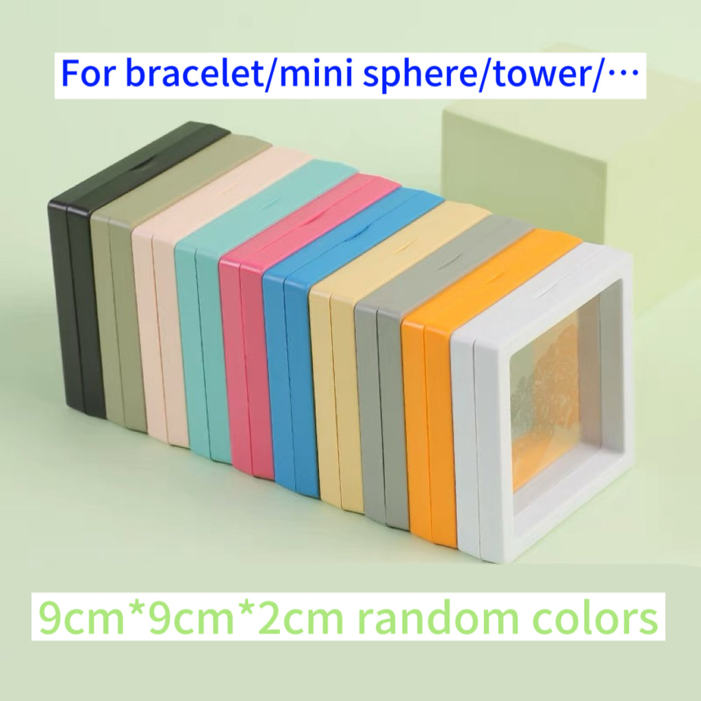Crystal jewelry display PE box multicolor