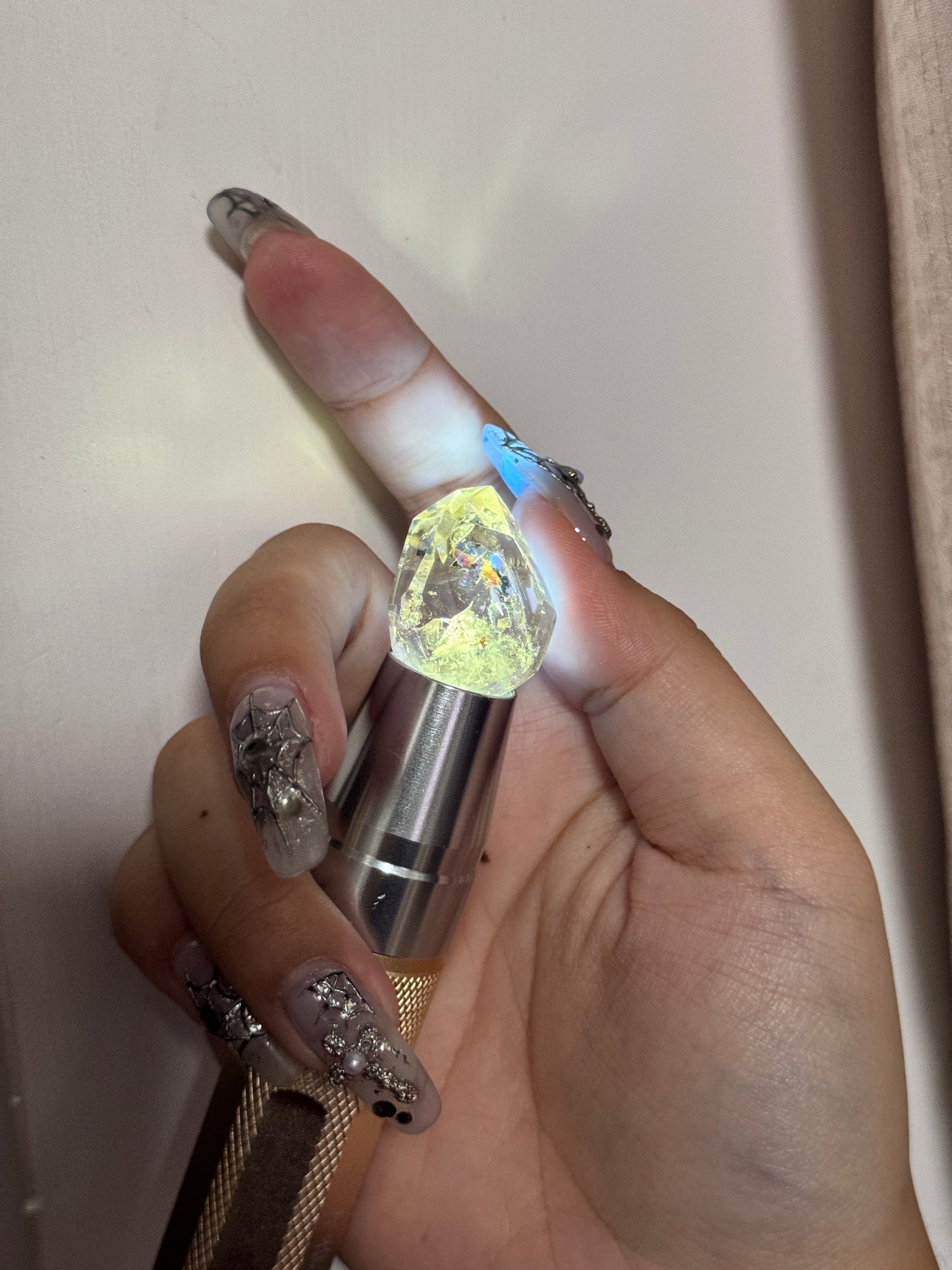 【Skye picks】super clear Herkimer diamond with obvious multi-enhydros&quick sand 13g S SIZE